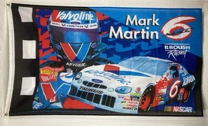Mark Martin 6 Valvoline Roush Racing Flag 3' x 5' NASCAR de colección - Imagen 1 de 8