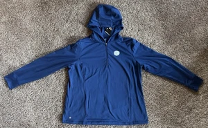Epny Golf EP New York Hooded Zip Pullover Blue Woman's XXL Medinah Country Club - Picture 1 of 11