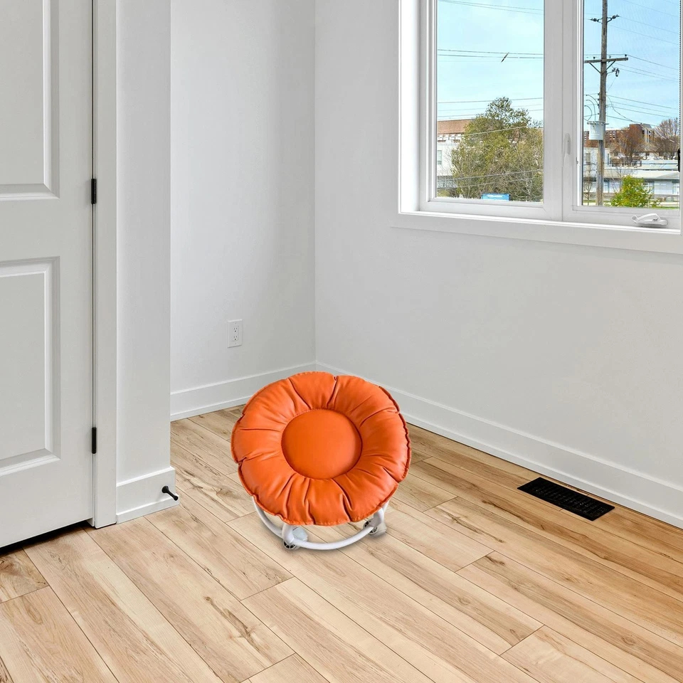 360° Rotating Low Roller Seat Stool Swivel Chair Sturdy Round Pulley Wheels - Image 1 of 1