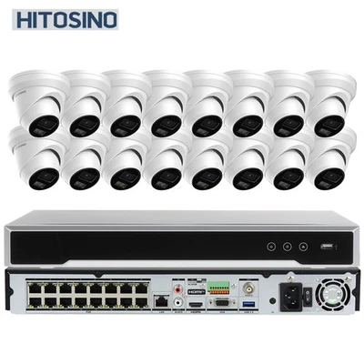 Sistema de cámara a color 16 canales 5 MP MIC AI 2SATA POS 16POE NVR 256 Mbps Lote Foto 1 de 4