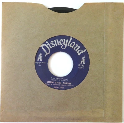 Burl Ives Chim Chim Cheree & Lavender Blue (1964 Disneyland - 7" Vinyl Record) - Image 1 of 4