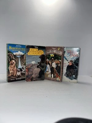 Lot of 4 Disney Wilderness Adventure VHS – White Fang, Homeward Bound & More Foto 1 de 4