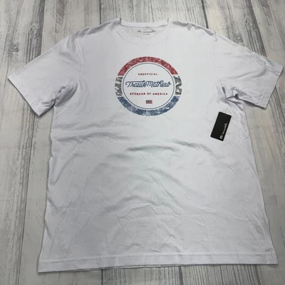 NWT Travis Mathew Rocket Science T Shirt XL White Golf Mens - Image 1 of 4
