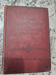 Complete Concordance Old And New Testament 1891 By William Youngman - Imagen 1 de 8