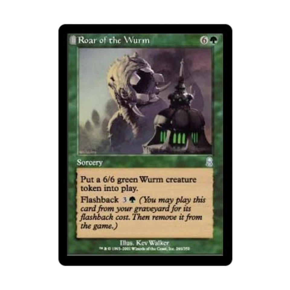 WOTC MtG Odyssey Roar of the Wurm (U) (Foil) EX - Image 1 of 1