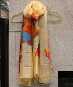 Fashion Women Girl Chiffon Scarf Printed Silk Long Soft Scarf Shawl Scarves Wrap - Picture 1 of 16