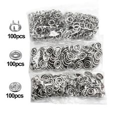 100Set  Automatic Grommet Eyelet  Five-Claw Snap Button For Installing Clothes