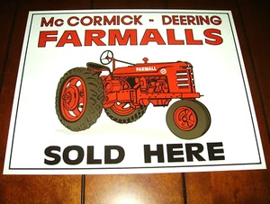 McCORMICK DEERING FARMALL BRAND NEW METAL SIGN - Picture 1 of 1