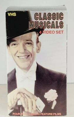 VTG B&W VHS Box Set 1940s Classic Musicals Fred Astaire Andrews Jms Cagney Dornc - Image 1 of 4