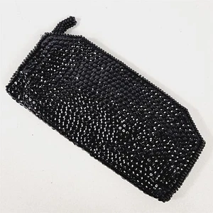 Vintage LA Regal Pailletten & Bett Handtasche Clutch Handtasche Reißverschluss - Bild 1 von 6