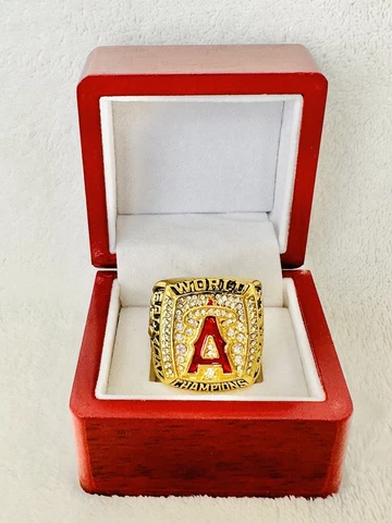 Tim Salmon - 2002 Anaheim Angels World Series Ring W Box, 🇺🇸 SHIP Cover