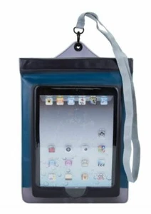 TRAVELON MULTI-PURPOSE WATERPROOF FLOATING POUCH FOR iPAD TABLET SMARTPHONE BLUE - Picture 1 of 1