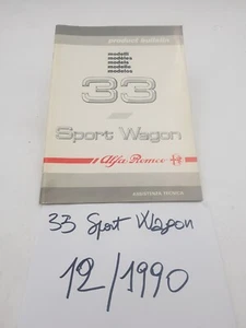 Manuale officina Alfa Romeo Alfa 33 Sport Wagon bollettino tecnico vetture 1990. - Foto 1 di 24