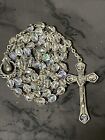 Vintage Rosary Beads Aurora Borealis Glass 