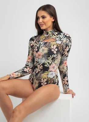 Rip Curl L65319 Black Paradise Calling Long Sleeve Surf Suit Size M - Image 1 of 4