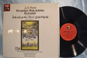 BACH Kantate BWV 82a & 161 LINDE CONSORT Barbara Schlick LP EMI - Picture 1 of 3