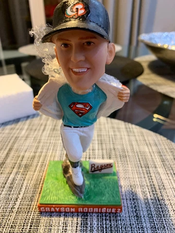 GRAYSON RODRIGUEZ BOWIE BAYSOX DC SUPERMAN BOBBLEHEAD 7/31/22 SGA Cover