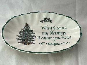 Spode Christmas Tree oval Soap or small nut dish OH9116 - Picture 1 of 4