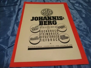 Antik Reklame , Ende 20er Jahre , Werbung Vintage , N 197 , Druck - Maschinen - Bild 1 von 2