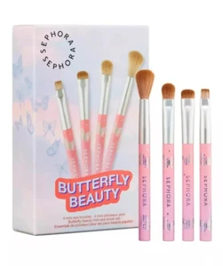 New In Box - SEPHORA COLLECTION Butterfly Beauty 4 Mini Eye Brush Set - Picture 1 of 6
