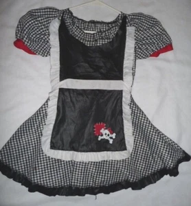 Doncella francesa con calaveras Disfraz de Halloween Vestido Niño Niños Niñas Talla 7-8 - Imagen 1 de 3