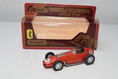 B55 1:43 MATCHBOX GESTERN Y-16 Y16 FERRARI DINO 246/V12 RENNWAGEN 1960 NMIB - Bild 1 von 4