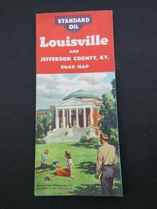 Mapa de ruta de viaje de gasolinera Standard Oil 1957 Louisville y Jefferson County, KY - Imagen 1 de 2