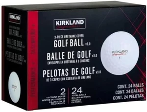 Kirkland Signature 3-Piece Urethane Cover White Golf Balls - 24 Pack - Picture 1 of 5