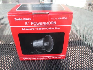 Vintage Realistic 5" PowerHorn All-Weather Speaker 40-1236D Radio Shack NEW - Picture 1 of 7