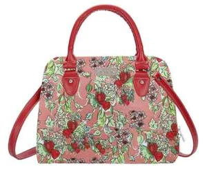 Signare Tapestry Wild Strawberry Convertible Bag Top-Handle Ladies Shoulder Bag - Picture 1 of 1