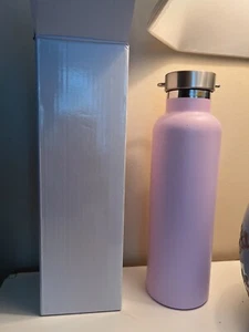 MACY'S INSULATED STAINLESS STEEL WATER BOTTLE Pink NIB - Picture 1 of 3