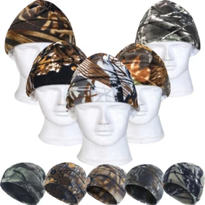 Mens Cold Weather Warmer Beanie Hat Fleece Hat Tactical Skull Cap Ear Cover - Picture 1 of 19