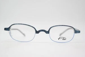 Vintage Brille Flair 62 Blau Weiß Silber Halbrand Brillengestell eyeglasses - Bild 1 von 6