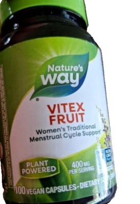 Nature's Way VITEX Chaste Tree 400mg 100 caps Packaging may vary - FEMALE CYCLE - Image 1 of 4