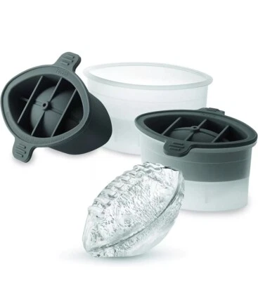 Tovolo Football Set-Large Stackable Ice Molds Slow Melt Set Of 2 Molds Reusable - Image 1 of 4