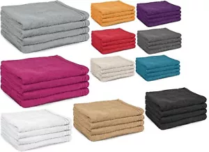 PLAIN SUPER SOFT EGYPTIAN COTTON LARGE JUMBO BATH SHEET TOWELS OR BALE SET - Picture 1 of 13
