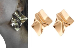 Ohrclips  Ohrringe Clip Metall Goldfarbig Design Vintage 68 mm Ohrschmuck - Bild 1 von 2