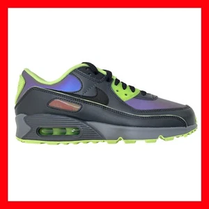 Nike Air Max 90 ID By You Iridescent Black Lime Green Mens Size 8.5 (DV3894-900) - Picture 1 of 9