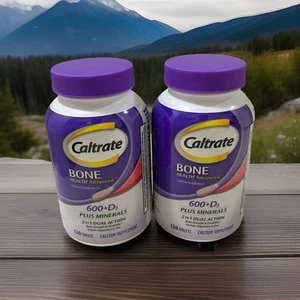 (2 pack) Caltrate Calcium 600+D3 Plus Minerals Bone Health 120 Tablets Ex06/2025 - Picture 1 of 1
