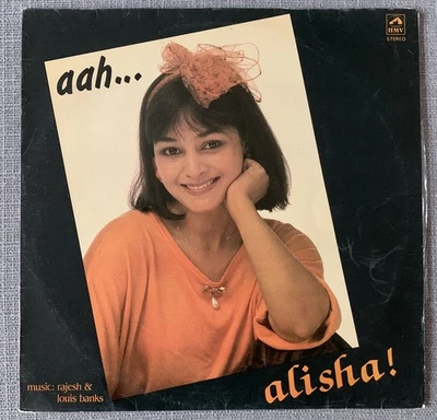 Alisha - aah alisha! - HMV EMI  LP India 1986 Hindi Modern  - Image 1 of 4