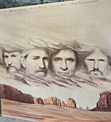 "HIGHWAYMAN" LP WAYLON, WILLIE, JOHNNY CASH, KRIS STILL SEALED - Image 1 of 2