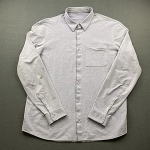 Lululemon Commission Shirt Men's XL Blue Button Up Stretch Long Sleeve Pocket - Picture 1 of 10