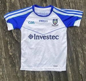 Maglia O'Neills ragazzo bambino 7-8 bianca blu manica corta calcio caineachan - Foto 1 di 5