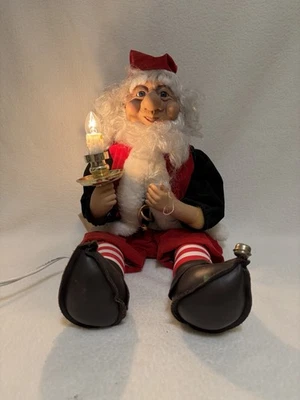 De colección.  Telco Animado Santa’s Elf Helper con Vela Motion-ette Plug In (Funciona) Foto 1 de 4