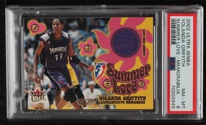 2002 Fleer Ultra WNBA Summer of Love Memorabilia Yolanda Griffith PSA 8 HOF - Picture 1 of 3