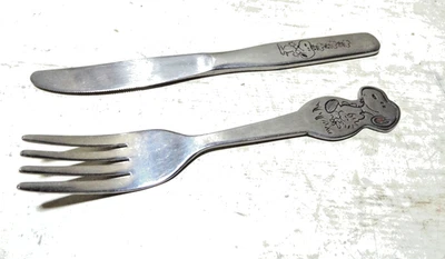 Vintage ,Danara, Snoopy Edelstahl ,Messer,Gabel ,1958/1965,Peanuts, Sammlerstück - Bild 1 von 4