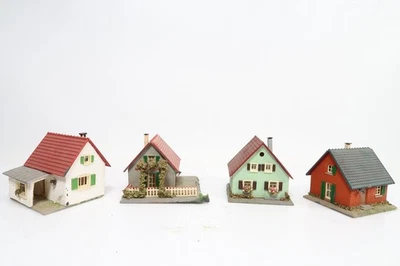 Faller Wohnhäuser Siedlungshäuser Konvolut 4 Stück H0 00 800  - Bild 1 von 4