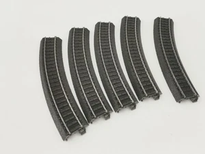 MÄRKLIN 24130 VOIE C LOT DE CINQ RAILS COURBES FONCÉS - Imagen 1 de 2