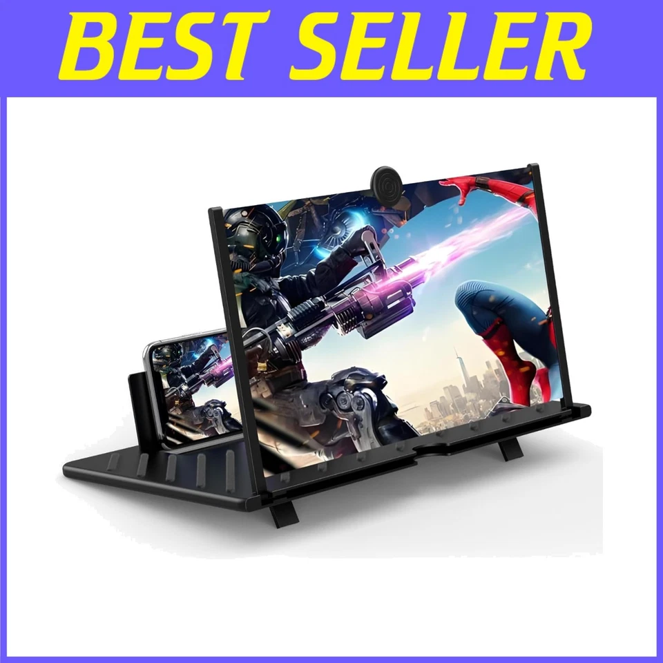 Cell Phone Screen Enlarger, 20" 3D HD Magnifying Projector - Image 1 of 4