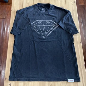 Diamond Supply USA Made Lg Black Icon Logo Graphic Tee - Picture 1 of 7